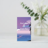 Tropical Night Website Wedding Kaart (Staand voorkant)