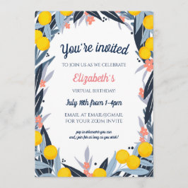 Tropical Notes Virtueel verjaardagsfeestje Kaart