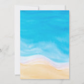 Tropical Ocean Beach Baby shower Kaart (Achterkant)
