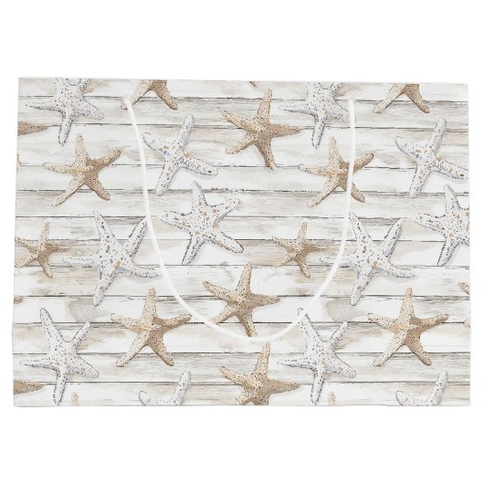 Tropical Ocean Beach Starfish bruiloft Groot Cadeauzakje (Achterkant)