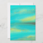 Tropical Ocean Breeze Bruids Douche Uitnodiging (Achterkant)