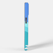 Tropical Ocean Breeze en Palm Trees iPhone Case (Achterkant / Rechts)