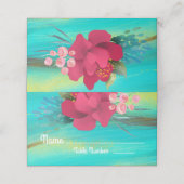 Tropical Ocean Breeze gouden tafelkaarten Plaatskaartje (Buitenkant ongevouwen)