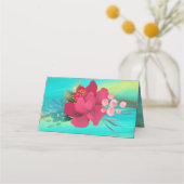 Tropical Ocean Breeze gouden tafelkaarten Plaatskaartje (Achterkant)