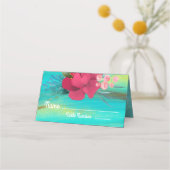 Tropical Ocean Breeze gouden tafelkaarten Plaatskaartje (Voorkant)
