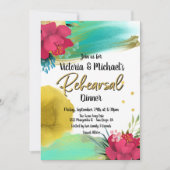 Tropical Ocean Breeze repetitie diner uitnodiging (Voorkant)