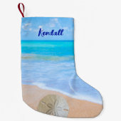 Tropical Ocean Dubbelzijdige Kerstkous Kleine Kerstsok (Voorkant)