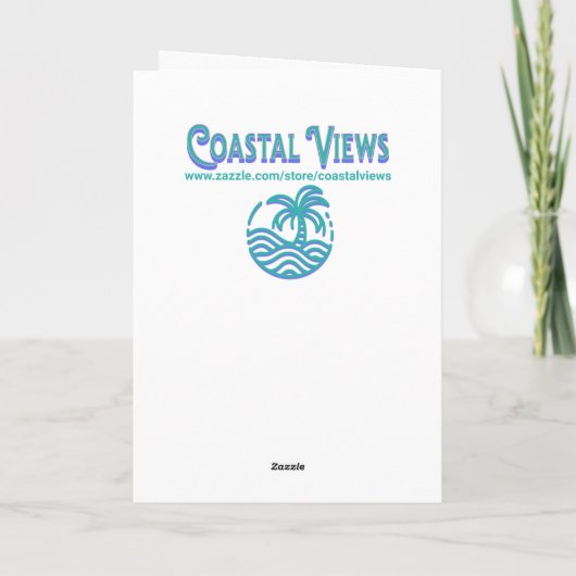 Tropical Ocean Happy Jubileum Gepersonaliseerd Kaart (Achterkant)