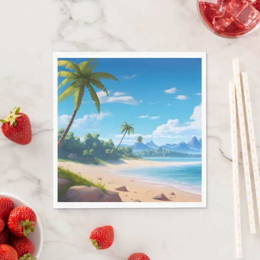 Tropical Ocean Island Sandy Beach Shore Servet (Insitu)