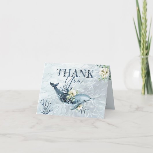 Tropical Ocean Sea life Thank You Note Cards Bedankkaart (Voorkant)