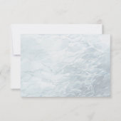 Tropical Ocean Whale Wedding Details info kaart (Achterkant)