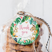 Tropical Oerwoud Animals Kids Verjaardag Dank u Bedankjes Labels