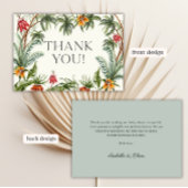 Tropical Oerwoud Baby shower dank u kaart
