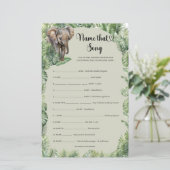 Tropical Oerwoud Safari Animals Naam Dat Song spel (Staand voorkant)