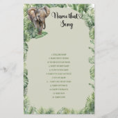 Tropical Oerwoud Safari Animals Naam Dat Song spel (Achterkant)