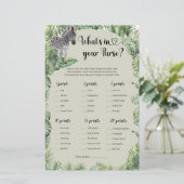 Tropical Oerwoud Safari Wat zit er in je tas spel (Staand voorkant)