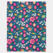 tropical ohia lehua and plumeria fleece deken (Voorkant)