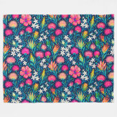 tropical ohia lehua and plumeria fleece deken (Voorkant (Horizontaal))