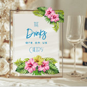 Tropical Open Bar Acrylic Sign Acryl Bord