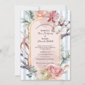 Tropical Orchid Arch Floral Destination Wedding  Kaart (Voorkant)