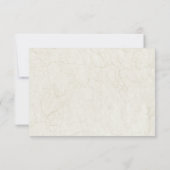 Tropical Orchid Hawaiian Island Wedding Invitation RSVP Kaartje (Achterkant)