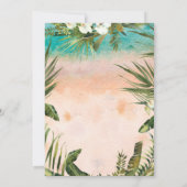 Tropical Orchid Lights baby shower-uitnodiging Kaart (Achterkant)