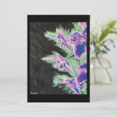 ‘Tropical Orchid’ Painting on a Small-Scale Print Kaart (Staand voorkant)