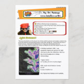 ‘Tropical Orchid’ Painting on a Small-Scale Print Kaart (Achterkant)