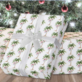 Tropical Palm Beach Christmas Cadeaupapier