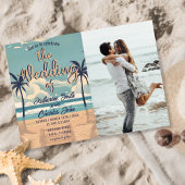 Tropical Palm  Beach trouwfoto Kaart