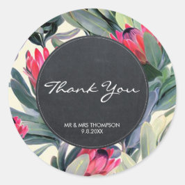 tropical palm dank u gunsten sticker bruiloft