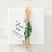 Tropical Palm Leaf Bedankt Party Bedankjes Labels (In situ)
