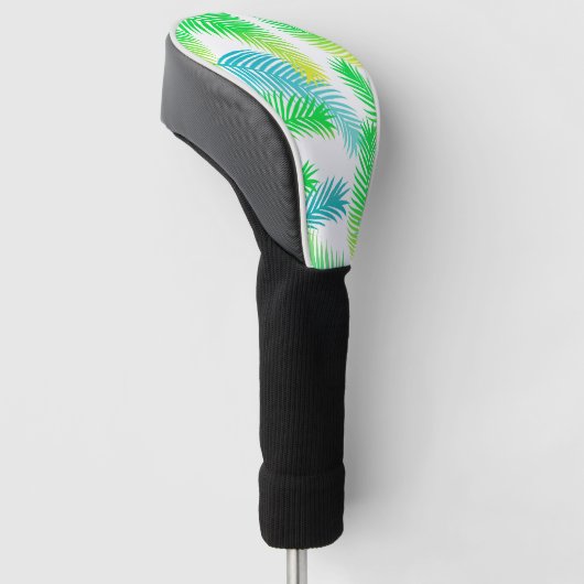 Tropical Palm Leaf Golf Club Headcover – Stijlvol (Schuin)