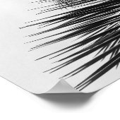 Tropical Palm Leaves Modern Cursive Font Hello  Poster (Hoek)