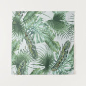 Tropical palm leaves, monstera, banana leaf, jungl wandkleed (Voorkant (horizontaal))