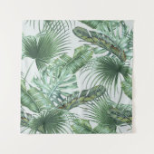 Tropical palm leaves, monstera, banana leaf, jungl wandkleed (Voorkant)