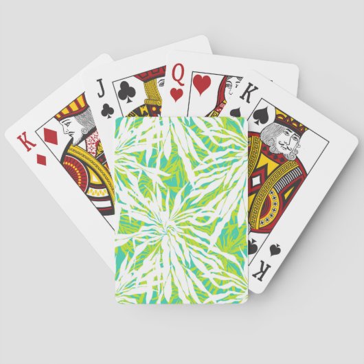 Tropical Palm Leaves Pattern Speelkaarten (Achterkant)