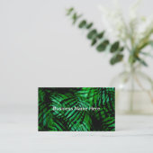 Tropical Palm Leaves Theme Business Cards Visitekaartje (Staand voorkant)
