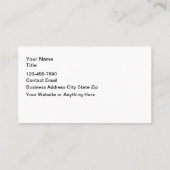 Tropical Palm Leaves Theme Business Cards Visitekaartje (Achterkant)