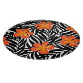 Tropical palm leaves, vintage applique style. snijplank (Hoek)