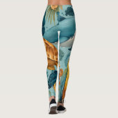 Tropical Palm Leggings (Achterkant)