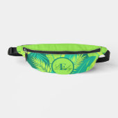 Tropical Palm Monogram Fanny Pack Heuptasje (Voorkant)