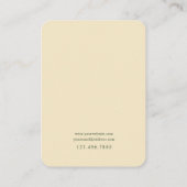 Tropical Palm Shadow Jewelry Display Kaart Visitekaartje (Achterkant)