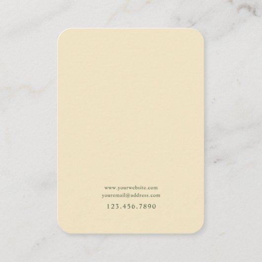 Tropical Palm Shadow Jewelry Display Kaart Visitekaartje (Achterkant)