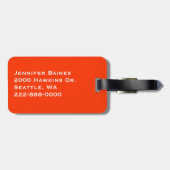 Tropical Palm Sunrise Custom Bagagelabel (Achterkant horizontaal)