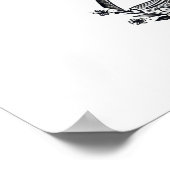 Tropical Palm Sunset – Minimalist Beach Line Art  Poster (Hoek)