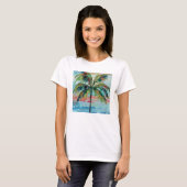 Tropical | Palm Tree 2 T-shirt (Voorkant volledig)