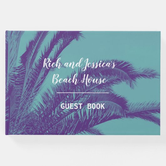 Tropical Palm Tree Beach House Gastenboek (Voorkant)