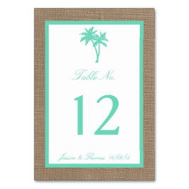 Tropical Palm Tree Beach Wedding Collectie Kaart