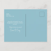 Tropical Palm Tree Beer Mok We hebben verhuisd Briefkaart (Achterkant)